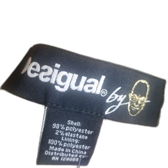 Desigual by Christian Lacroix Brown Pleated Floral Midi Long Sleeve Dress Size 8 - Picture 8 of 8